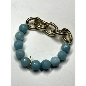 Mali Gold Plated Amazonite Beaded Bracelet